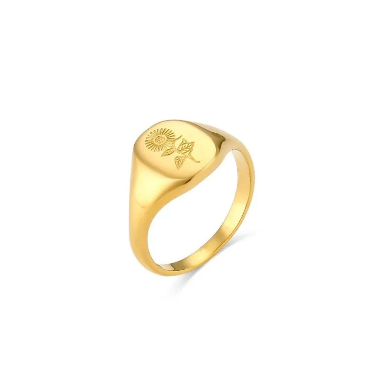 Anillo Girasol Oro
