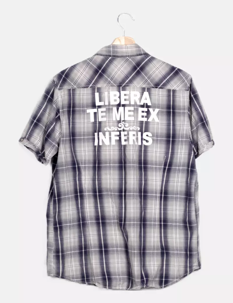 Brave Soul Camisa bicolor cuadros