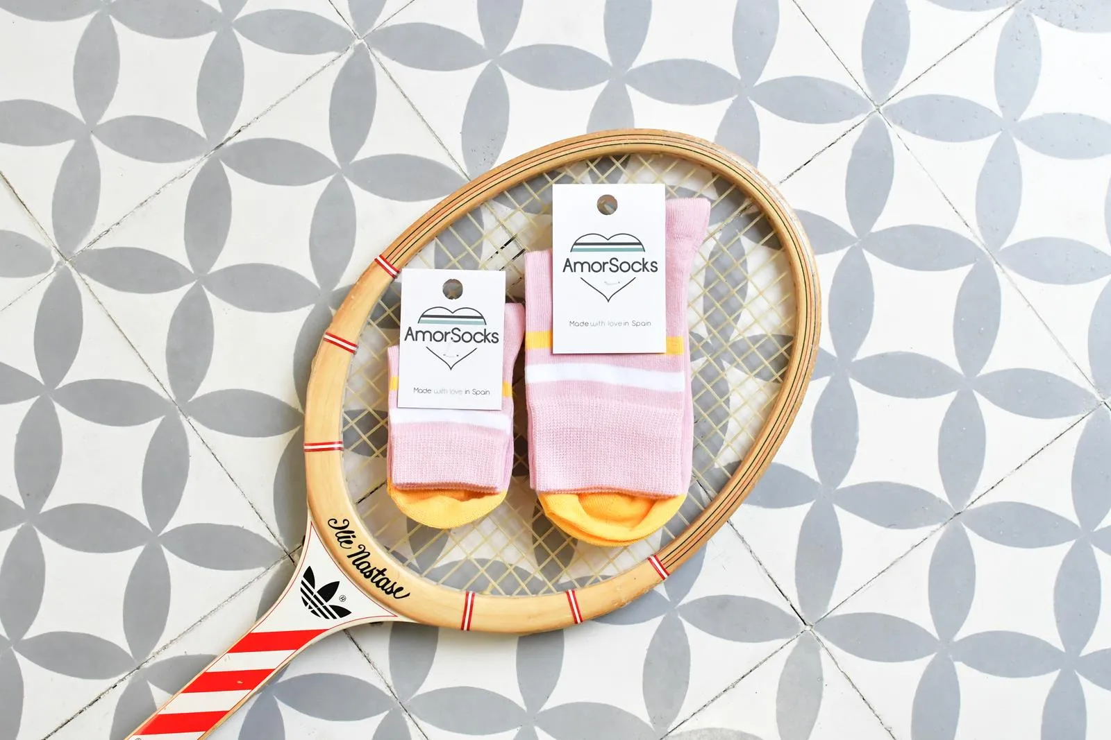 Calcetín AmorSocks Retro Corto Rosa Kids