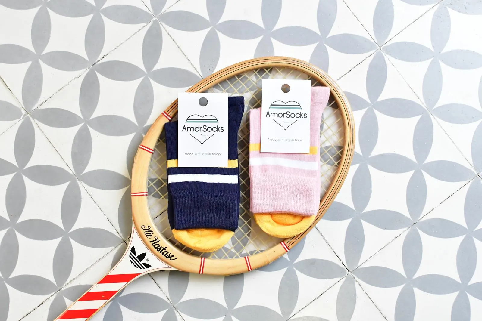 Calcetín AmorSocks Retro Corto Rosa Kids