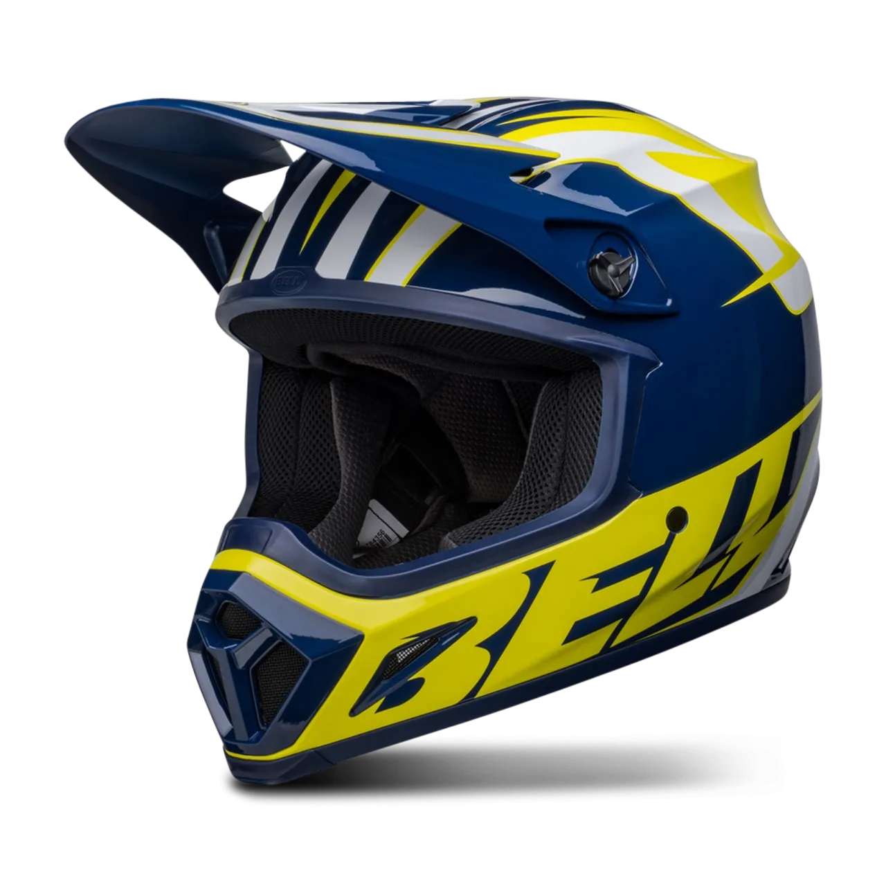 Casco de Cross BELL MX-9 Mips® Mi Spark Azul-Amarillo