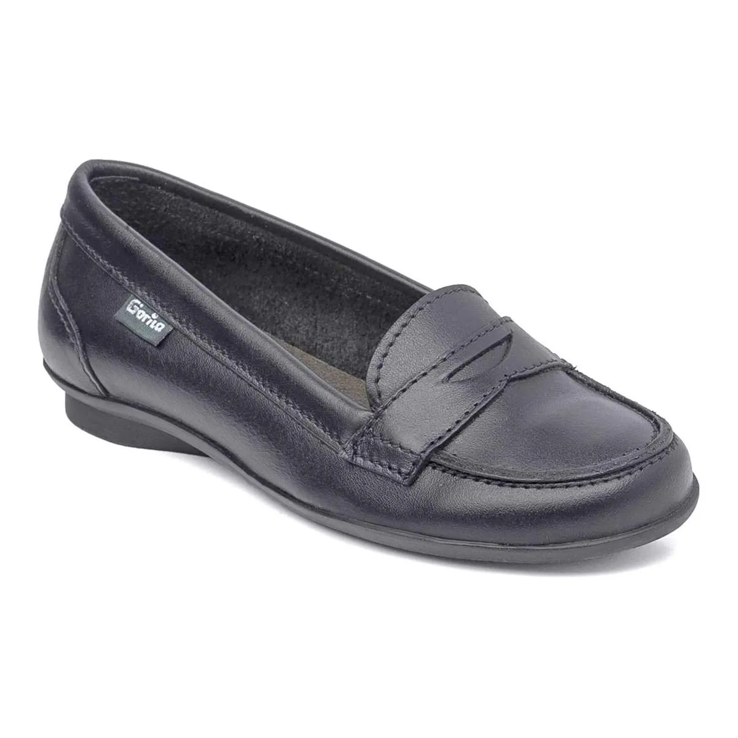 Colegiales Piel Negro Carbón De Niño Gorila 27557 (tallas De 24 A 29)