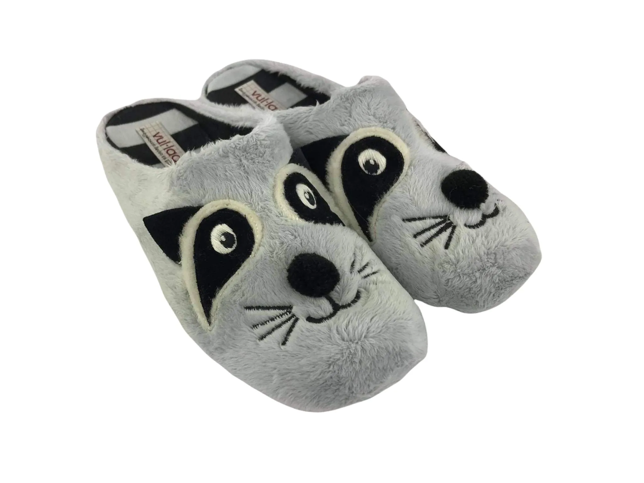 Vulladi | Zapatillas de casa descalzas mujer mapache perla